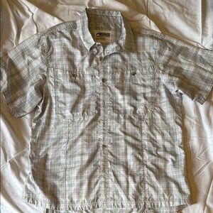 Men's Mountain Khakis Plaid Short Sleeve Shirt Size Large
